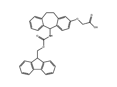 (R,S)-2-[[5-(9-fluorenylmethyloxycarbonylamino)-dibenzo[a,d]cycloheptane-2-yl]oxy]-acetic acid